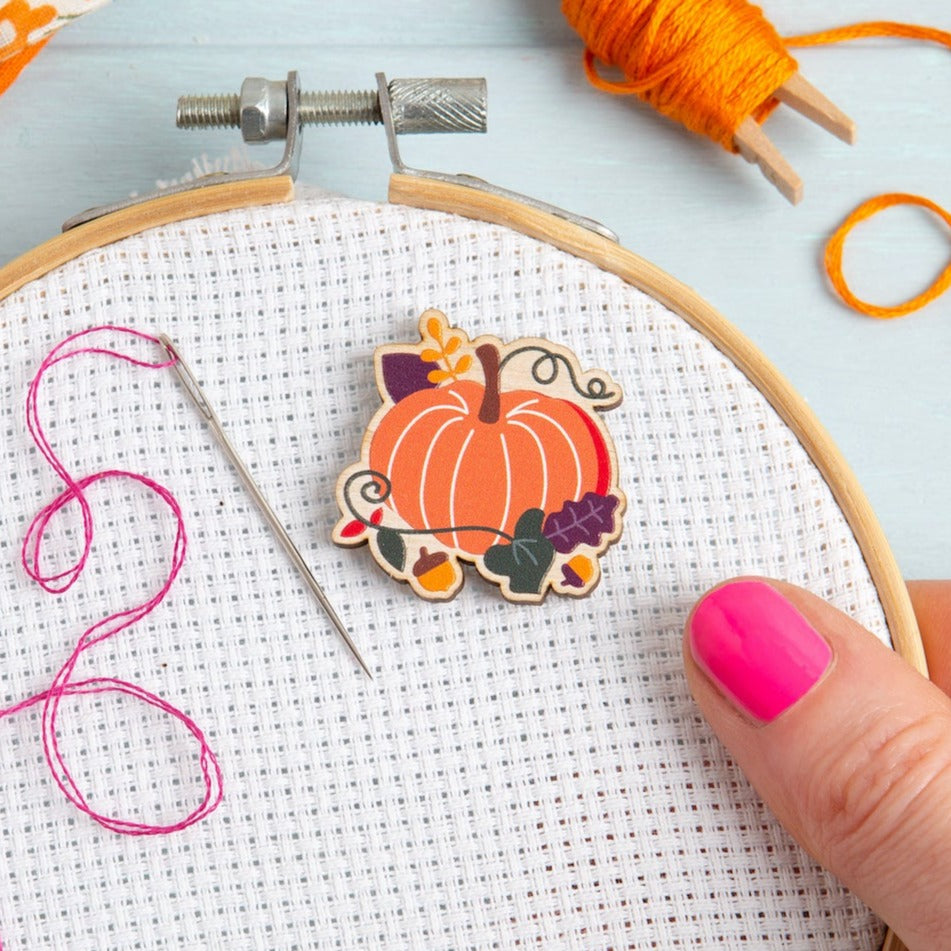 Pumpkin Magnetic Needle Minder