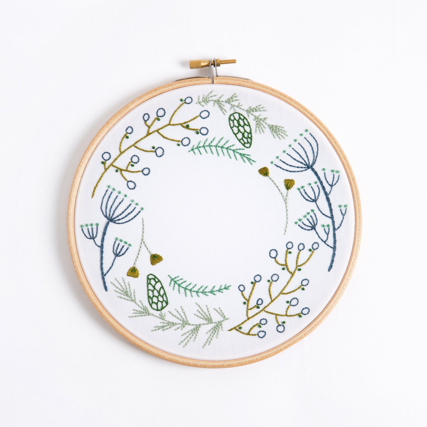 'Wintertide' Festive Wreath Embroidery Kit for Christmas