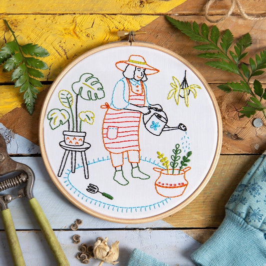 'Grow' Gardening Embroidery Kit for Beginners