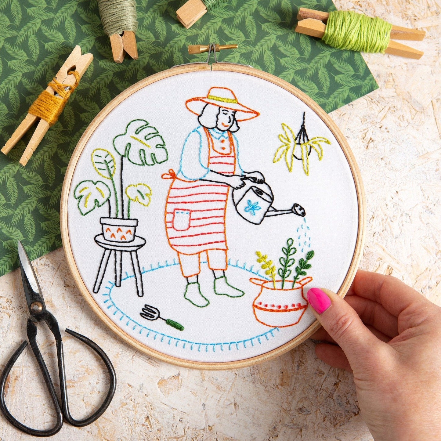 'Grow' Gardening Embroidery Kit for Beginners