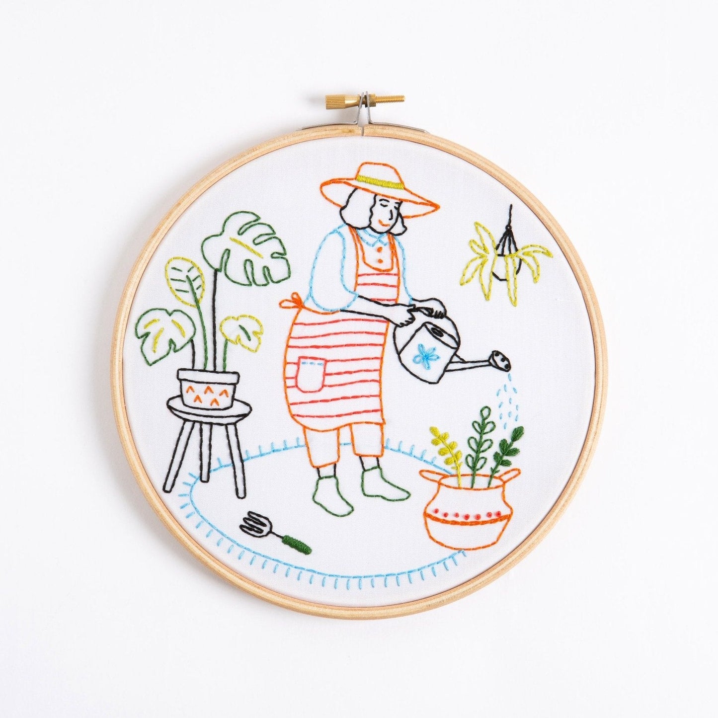 'Grow' Gardening Embroidery Kit for Beginners