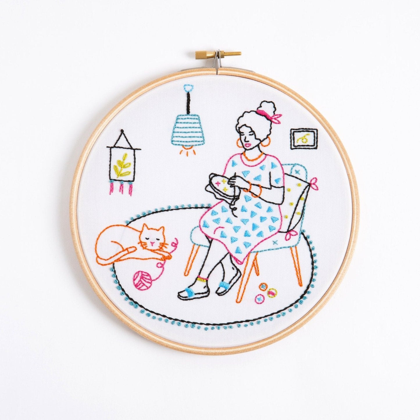 'Relax' Stitching Embroidery Kit for Beginners