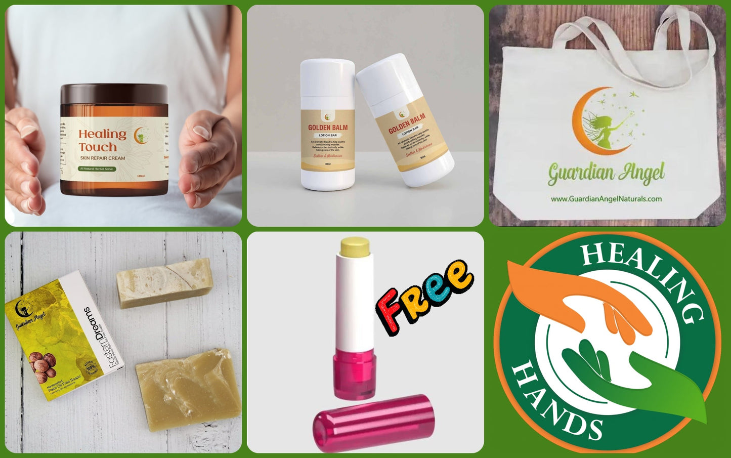 HEALING HANDS LARGE SET - FREE! Lip Balm