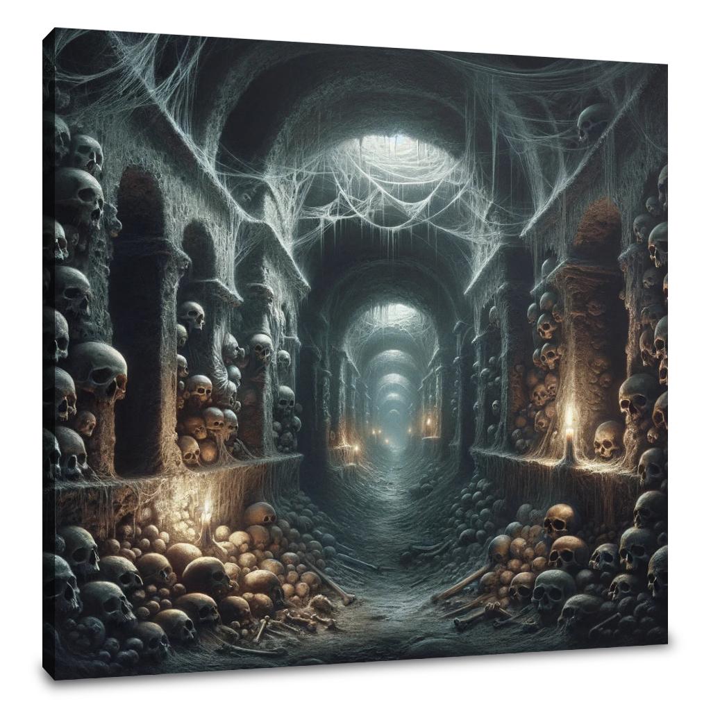 Catacombs Beneath the City Canvas