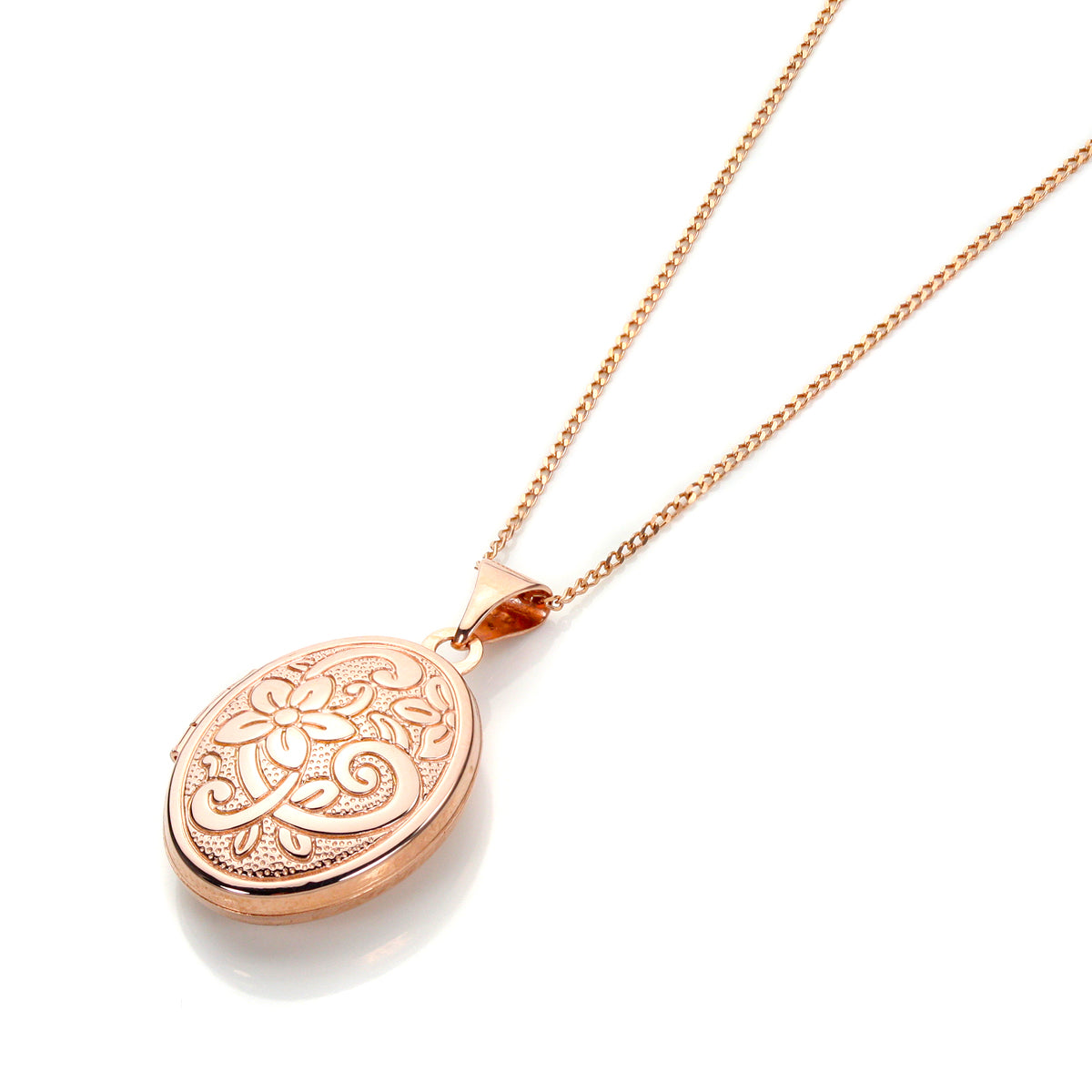 Rose Gold Oval Shaped Locket