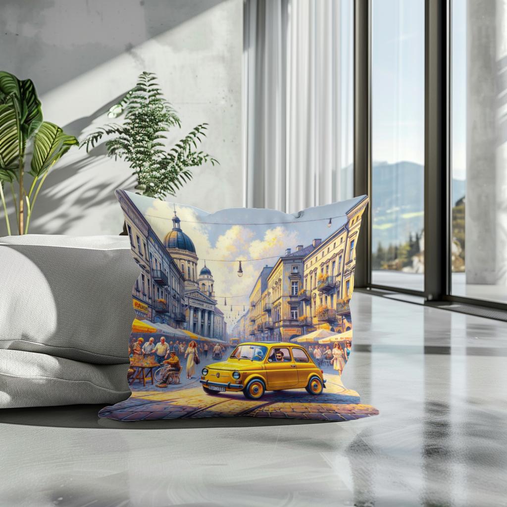 Sunshine Stroll Cotton Cushion