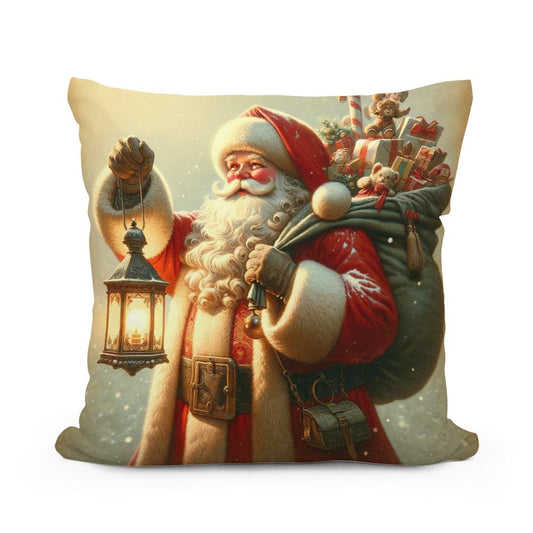 Vintage Holiday Cheer Cotton Cushion