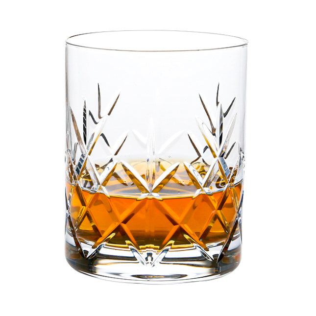 Flamenco Crystalite Full Cut Whisky Tumblers - 320ml - Set of 6