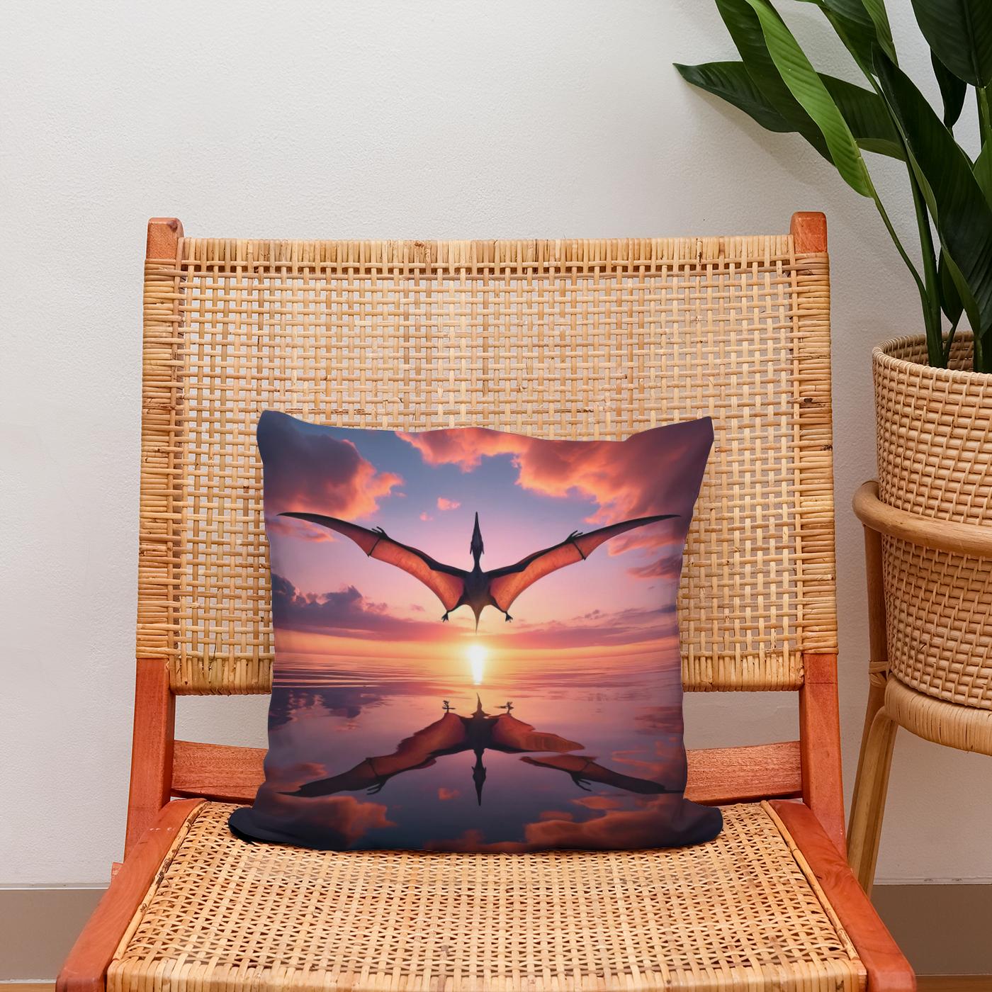 Dawn Flight Pteranodon Cotton Cushion