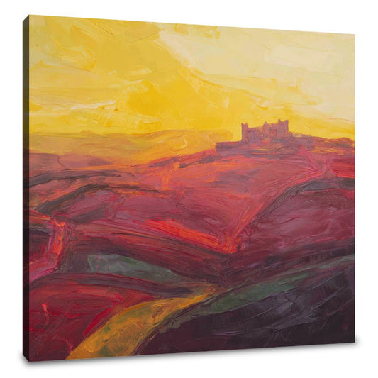 Yorkshire Castle Sunset Canvas