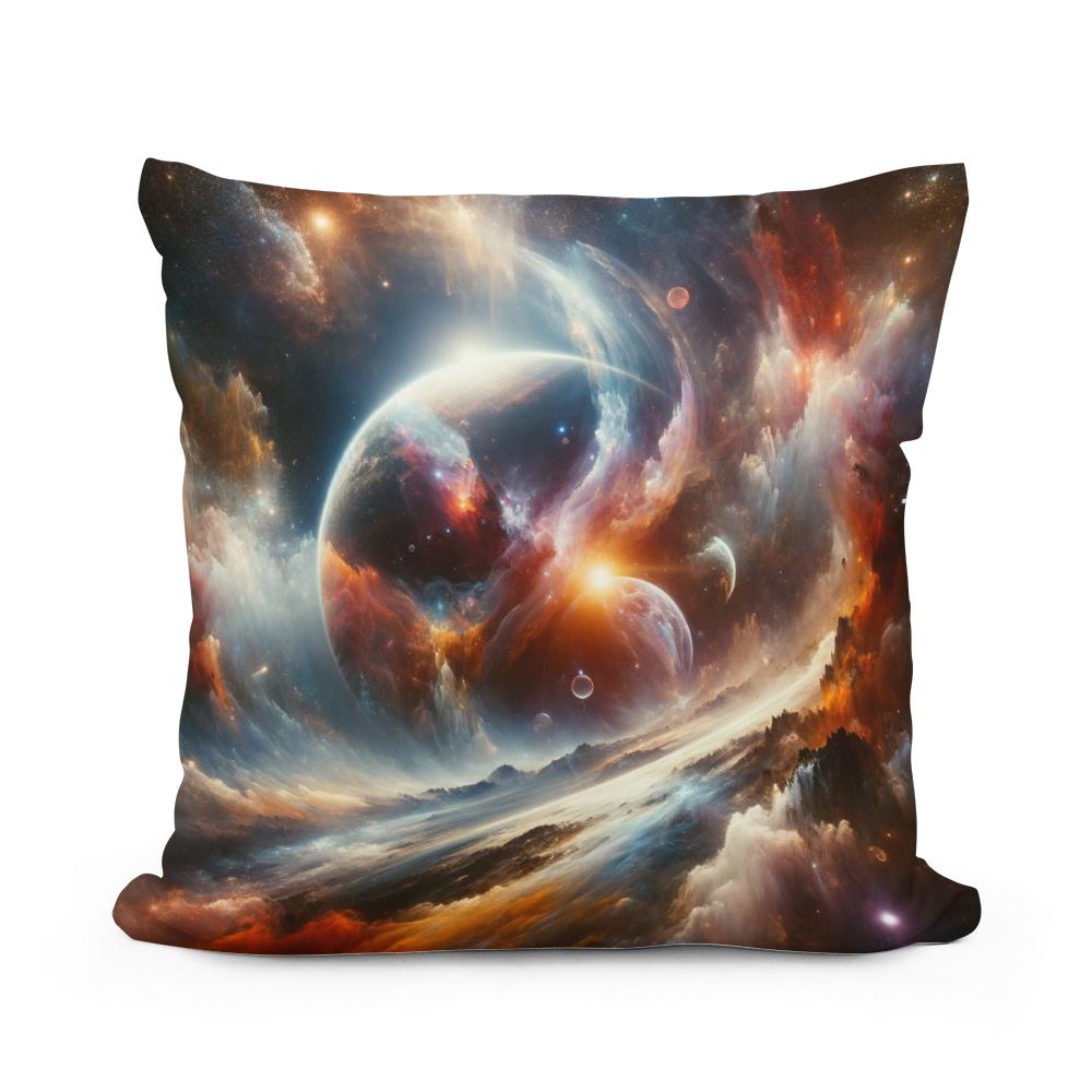 Cosmic Abstraction Cotton Cushion