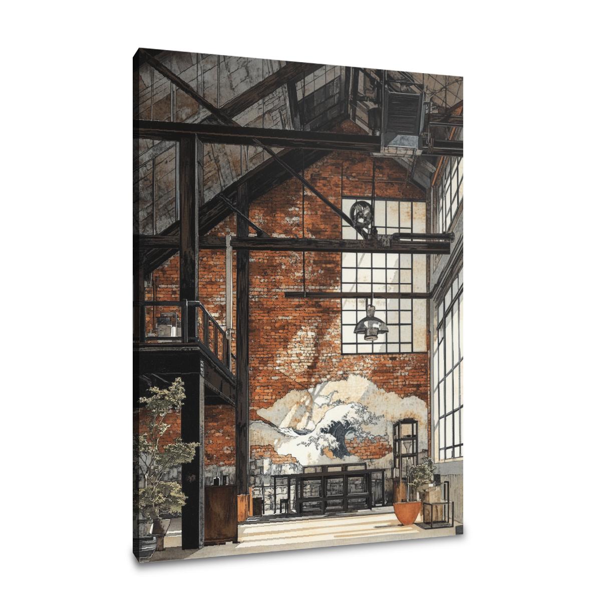 Industrial Loft Serenity Canvas