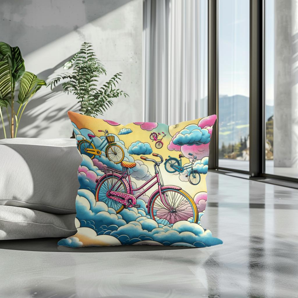 Skyward Cycles Cotton Cushion