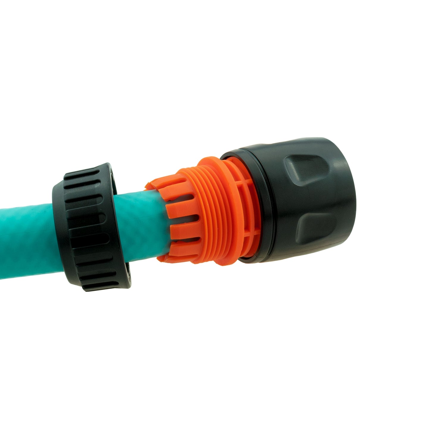 25mm Brass Barb with BSPF-Quick Connect Valve & Hose Connector Black