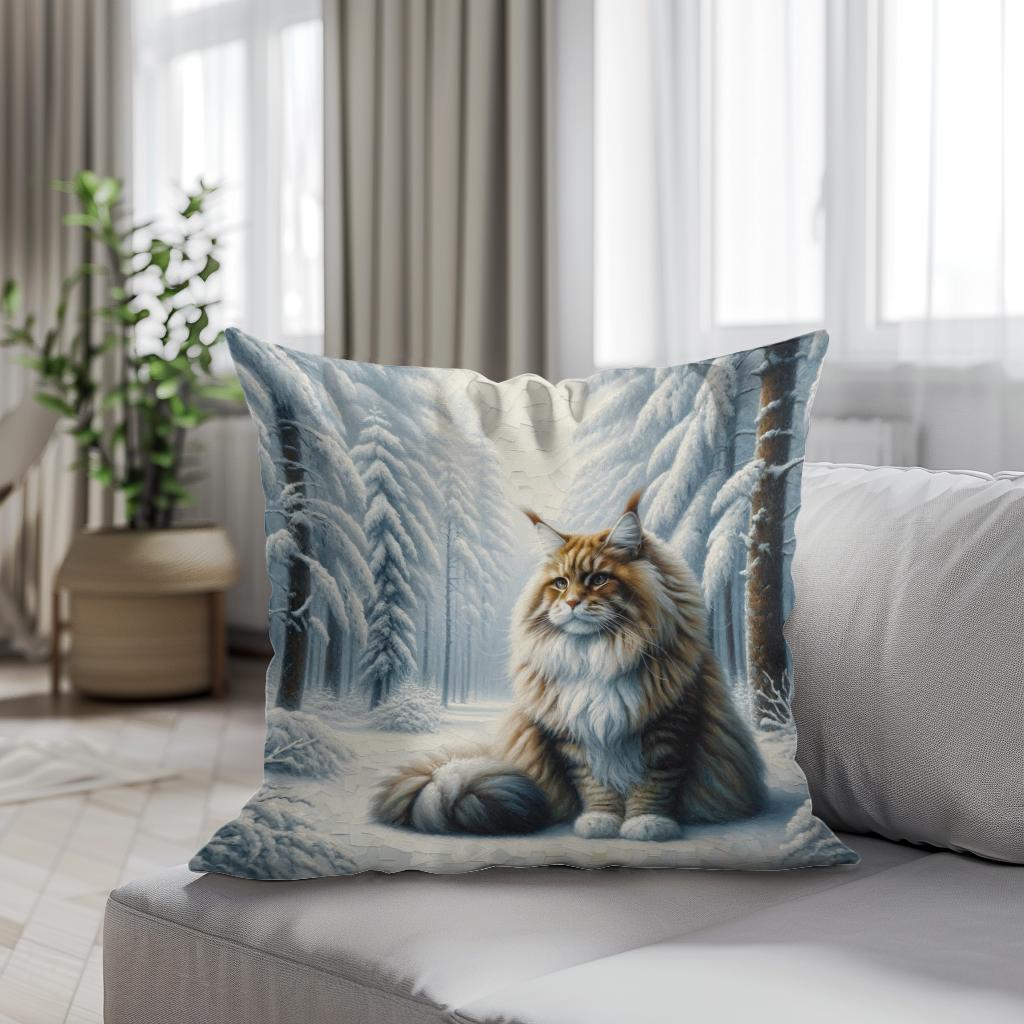 Winter's Majesty Cotton Cushion