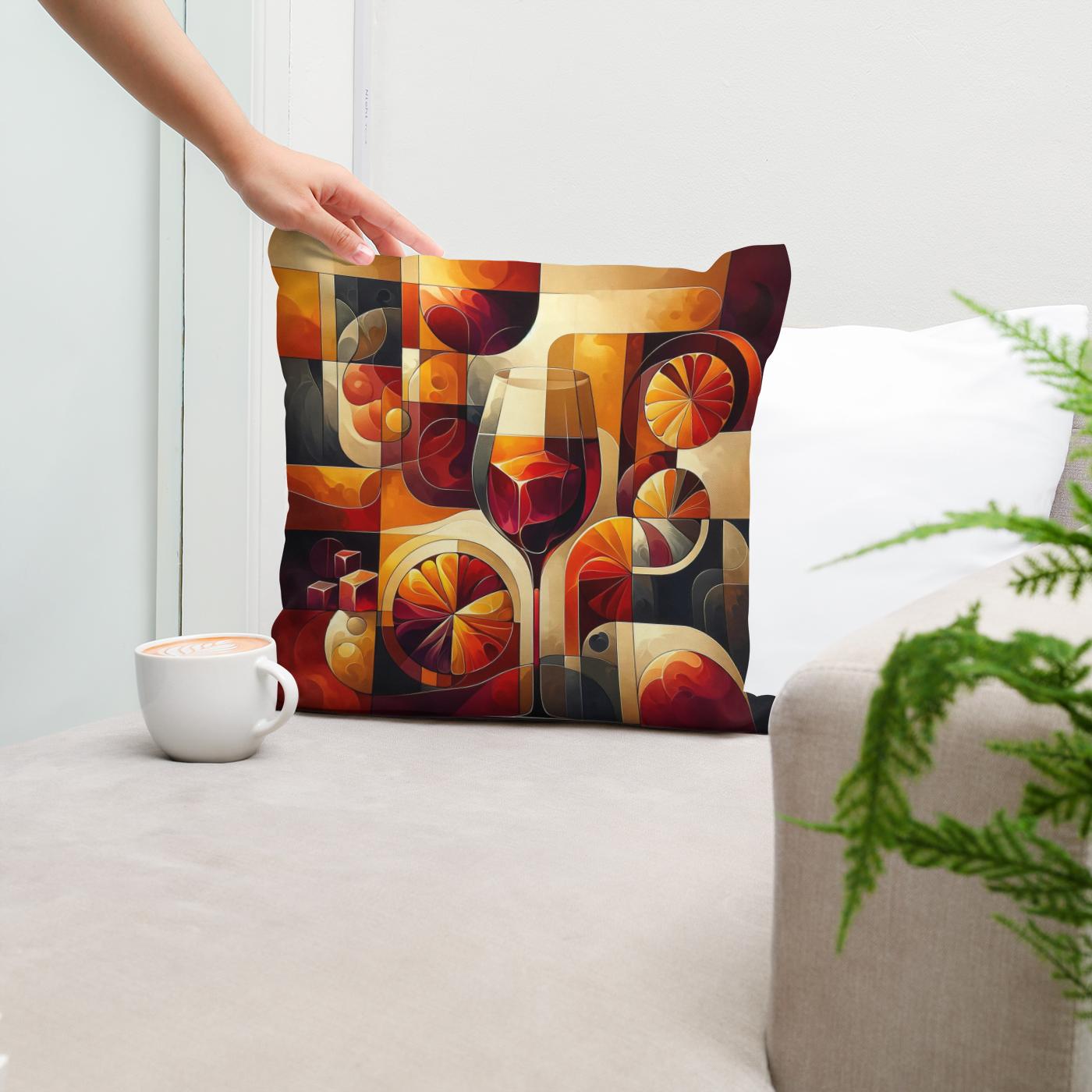Aperitif Abstract Cotton Cushion