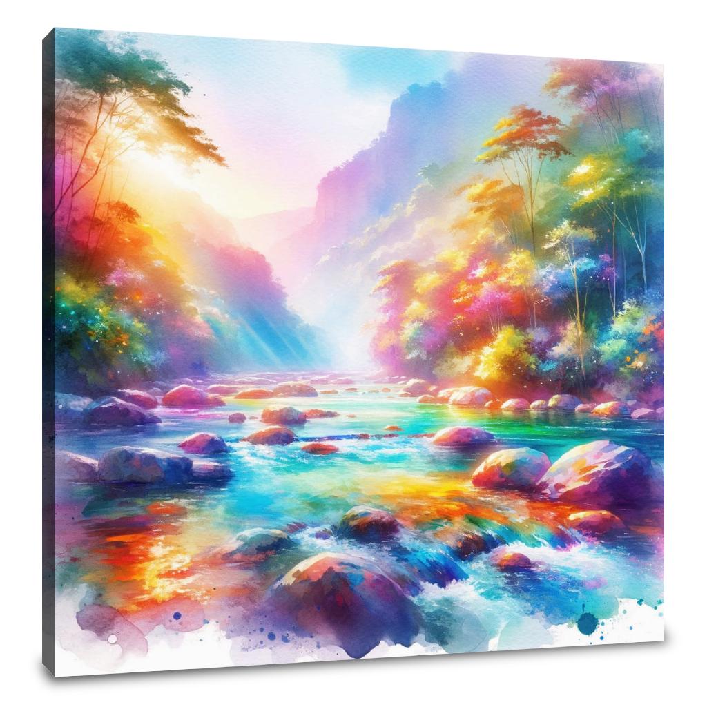 Rainbow River Canvas