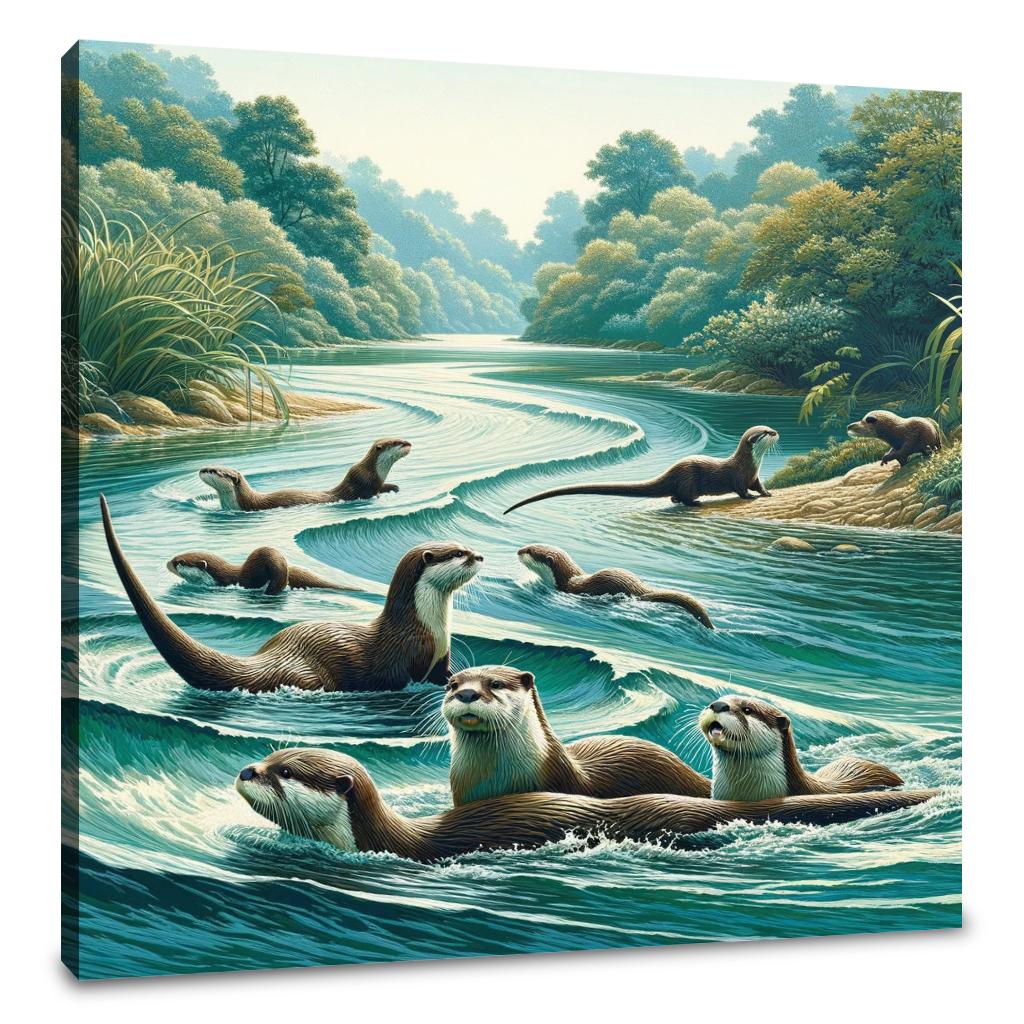 River Otter Canvas