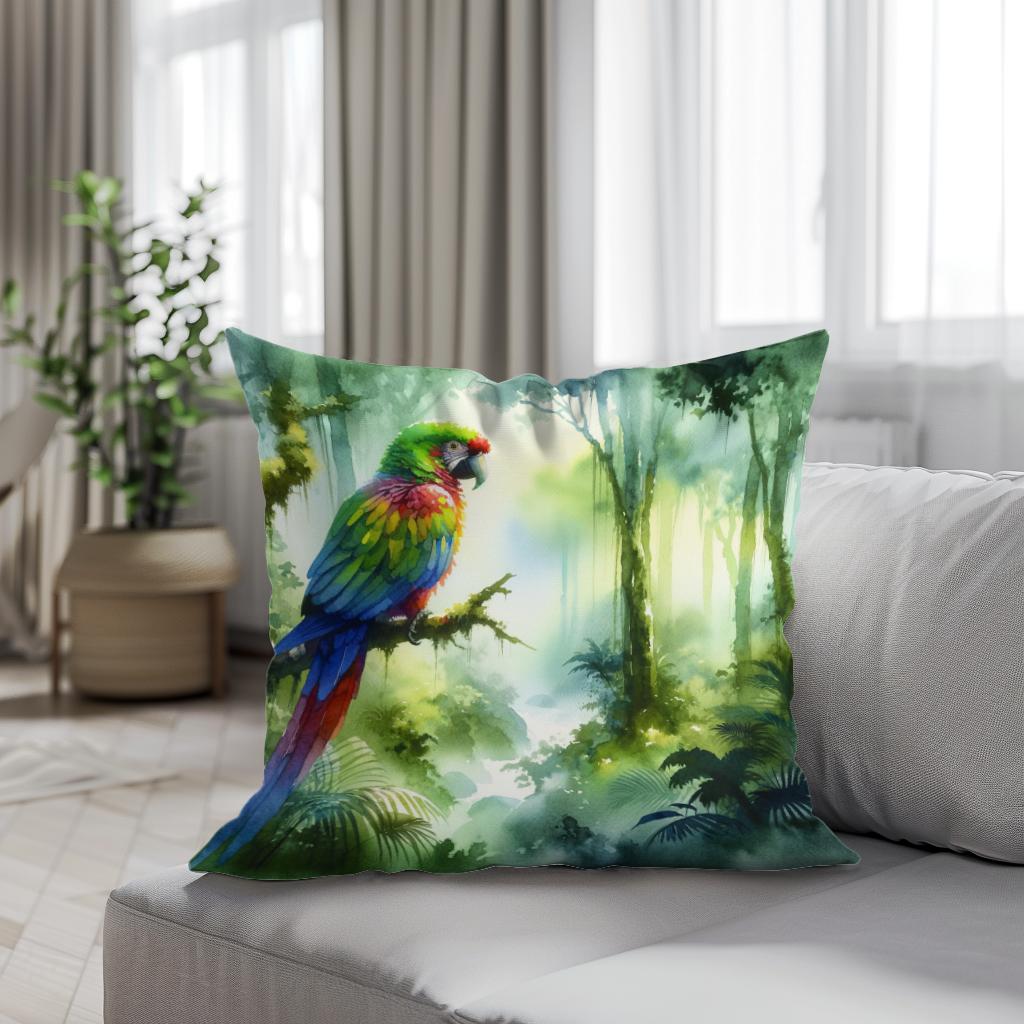 Rainforest Reverie Cotton Cushion