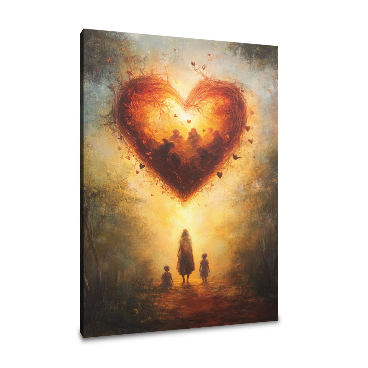 Heart of Maternal Sanctuary Canvas