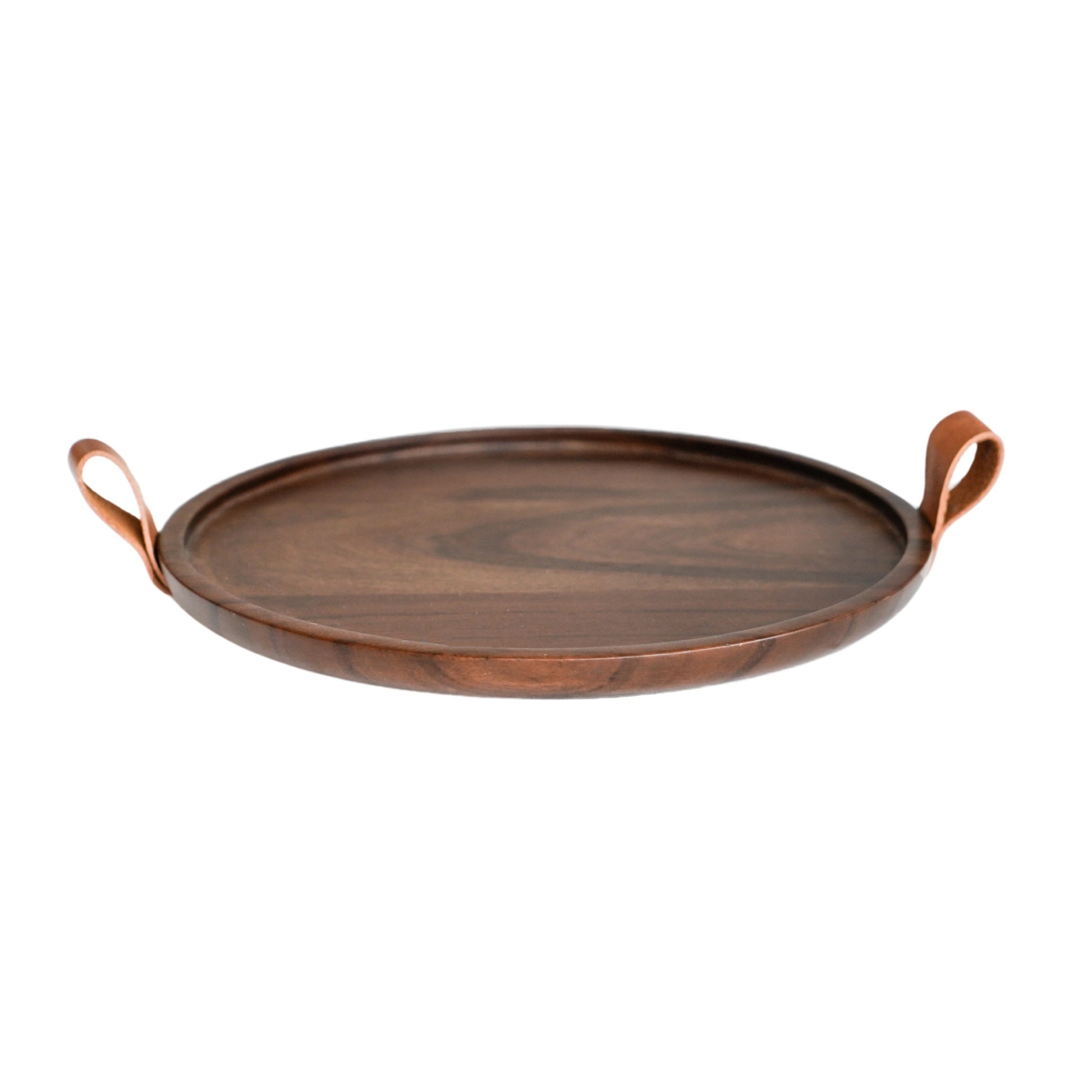 TheFoalyard Ivyline Harvey Walnut Wooden Candle Plate