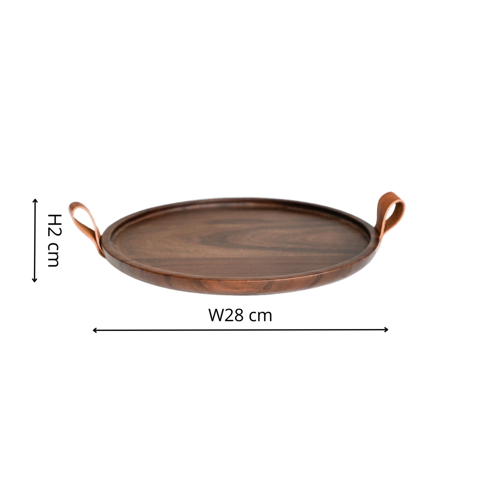 TheFoalyard Ivyline Harvey Walnut Wooden Candle Plate