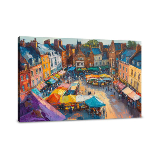 Norwich Market Sunset Canvas