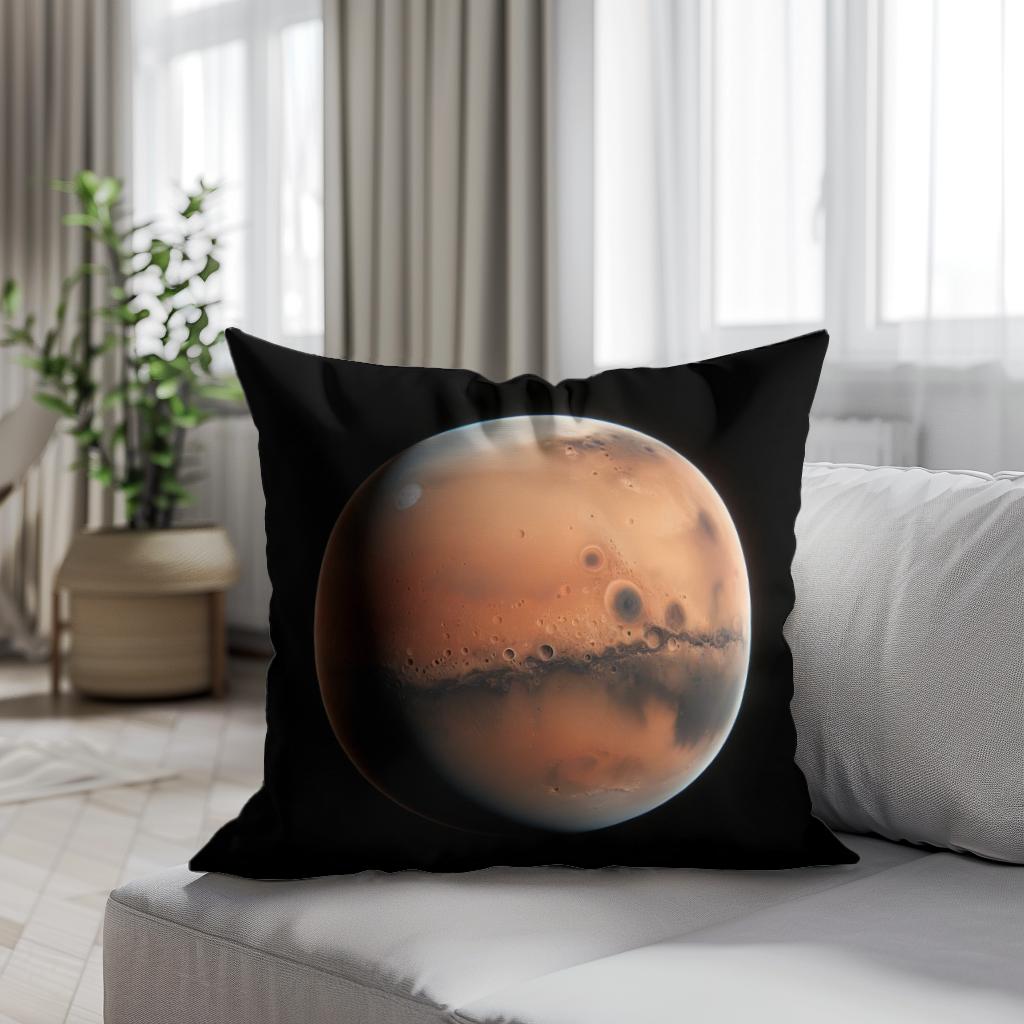 Mars' Nocturnal Mystery Cotton Cushion