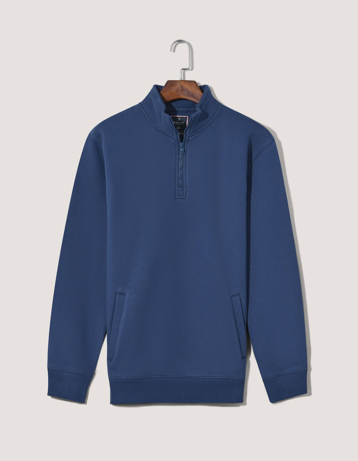 Mid Blue Half Zip Fleece