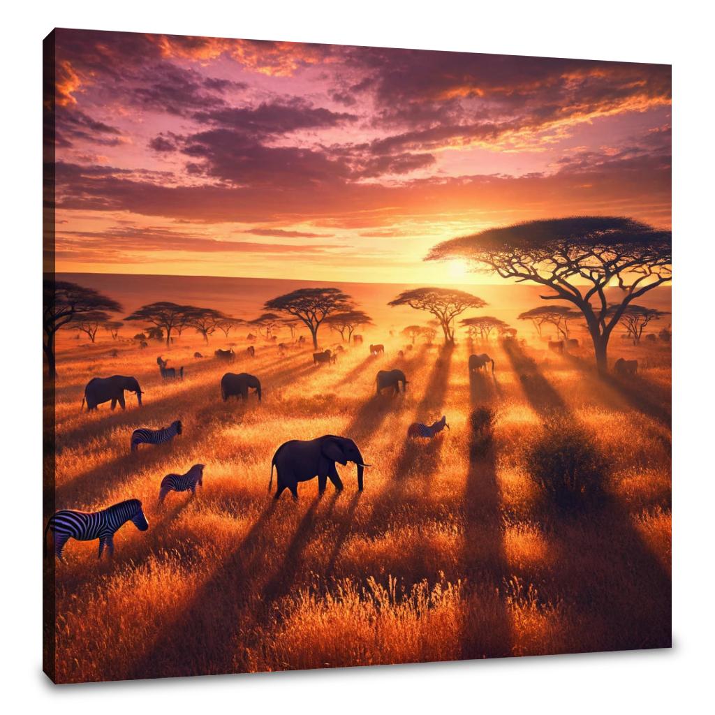 Golden Savannah Canvas