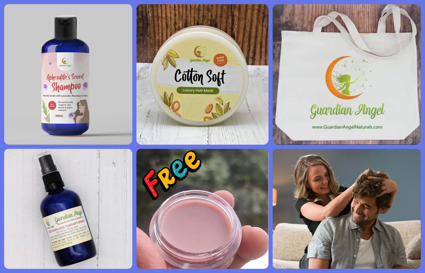 Angel's Full Hair- HAIR LOSS GIFT SET with a FREE! Lip Balm Pot