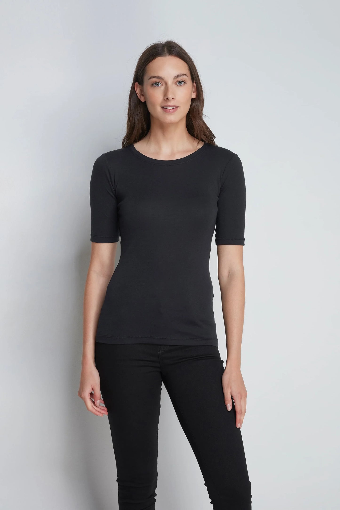 Half Sleeve Crew Neck Cotton Modal Blend T-shirt