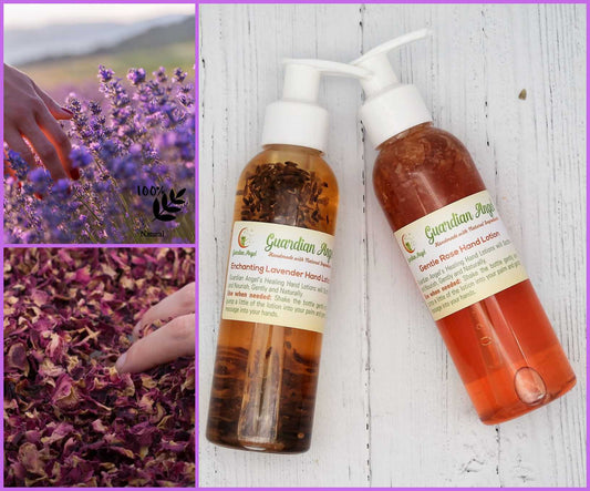 Healing Hand Lotion - Soothes and Nourishes Hands *Lavender or Rose*