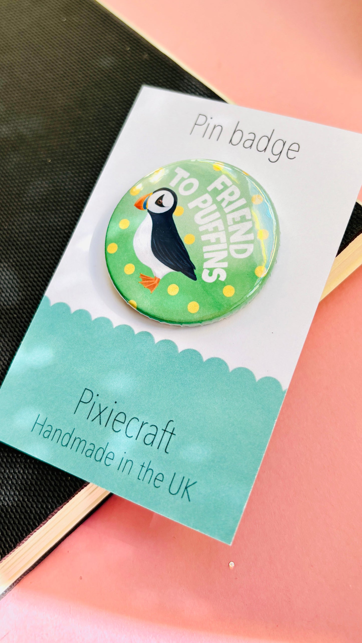 Puffin Badge or Magnet – Cute Wildlife Accessory