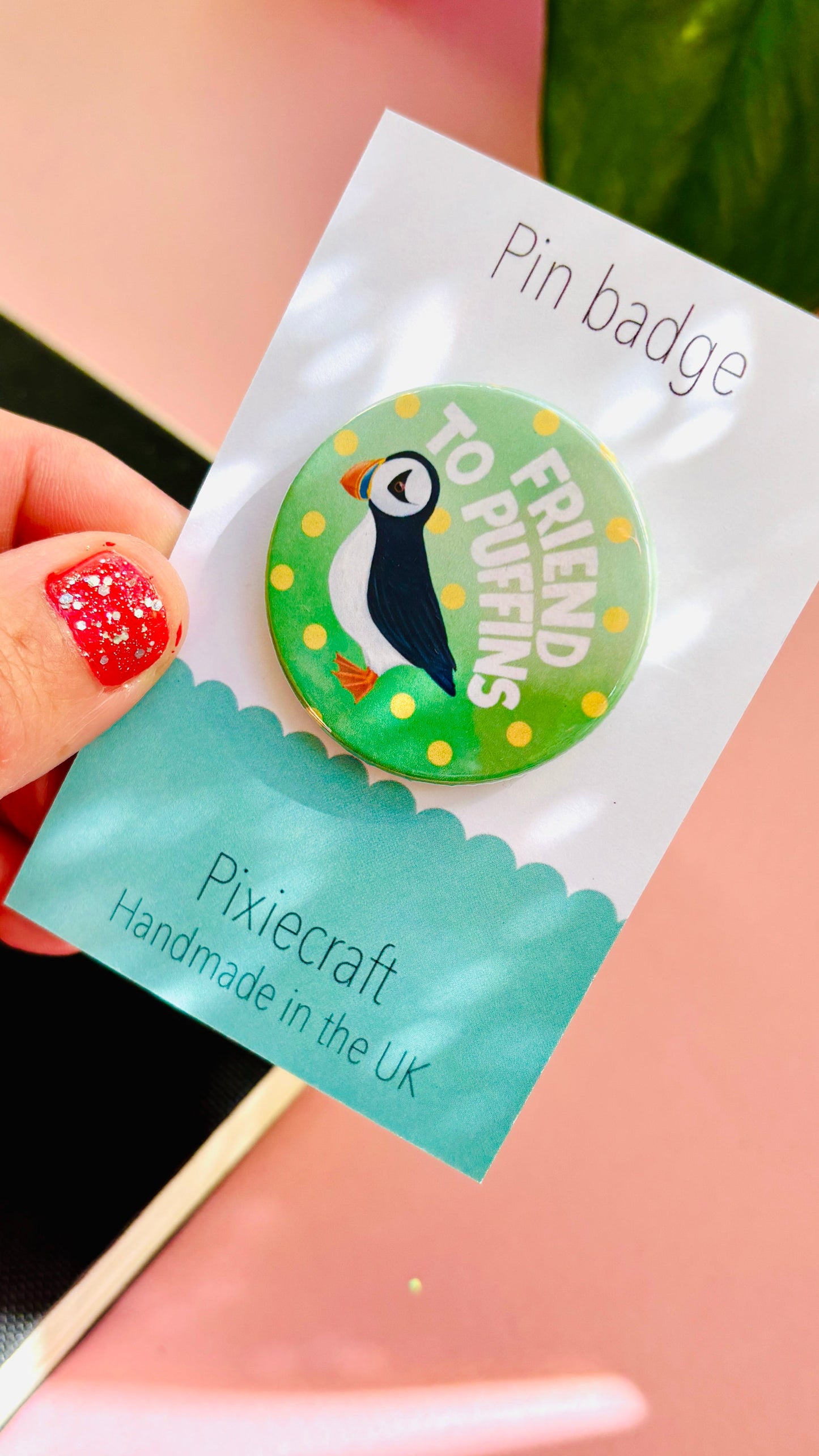 Puffin Badge or Magnet – Cute Wildlife Accessory