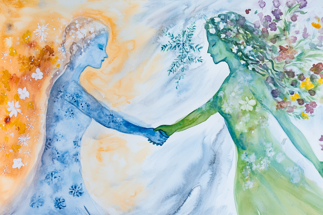 Handshake of Seasons Canvas