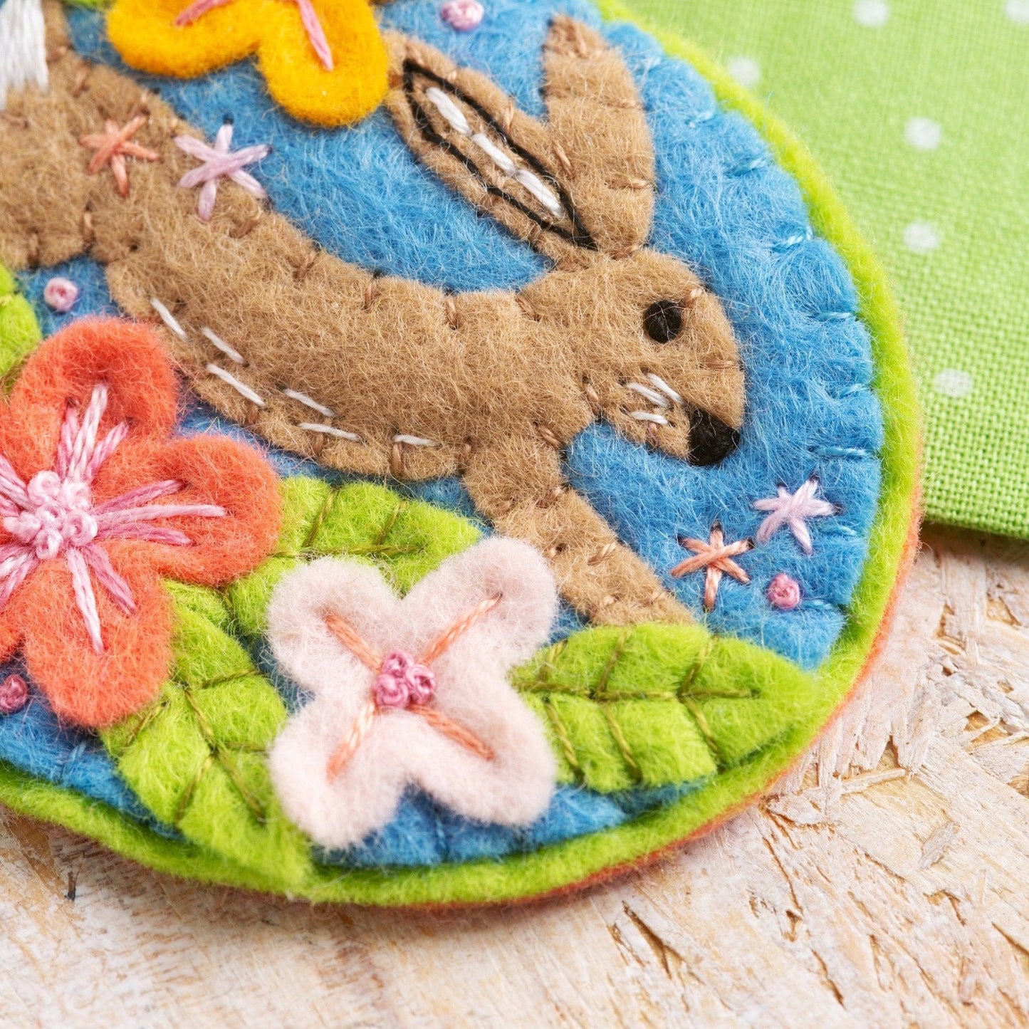 Hare Felt Craft Brooch Kit for Beginners