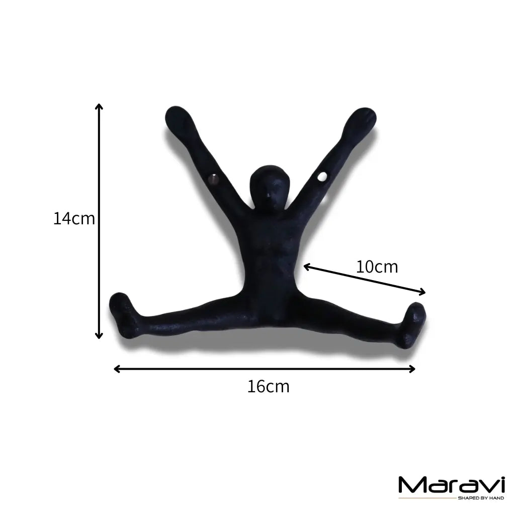 Haruni Man Shape Coat Hooks Set of 2