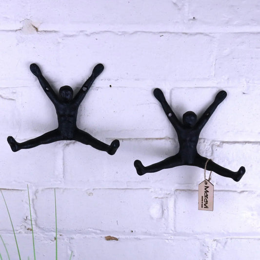 Haruni Man Shape Coat Hooks Set of 2