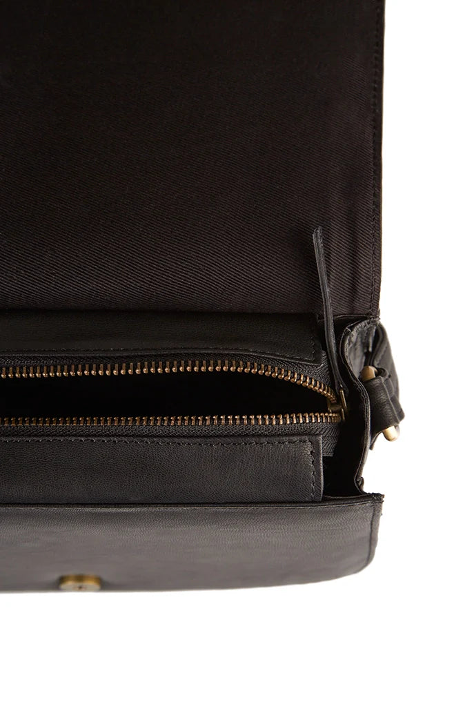 Hazel Hummingbird Embroidery Saddle Bag