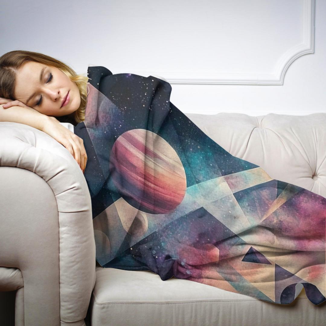 Geometric Cosmos Harmony Blanket