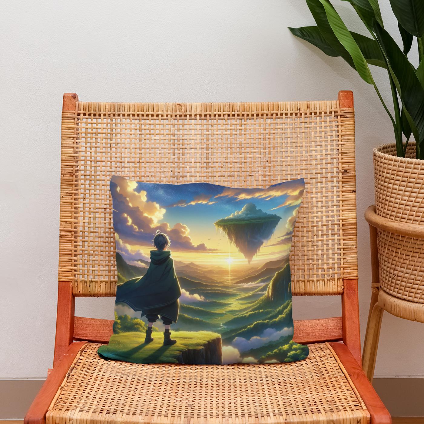 Sky Whisperer's Journey Cotton Cushion