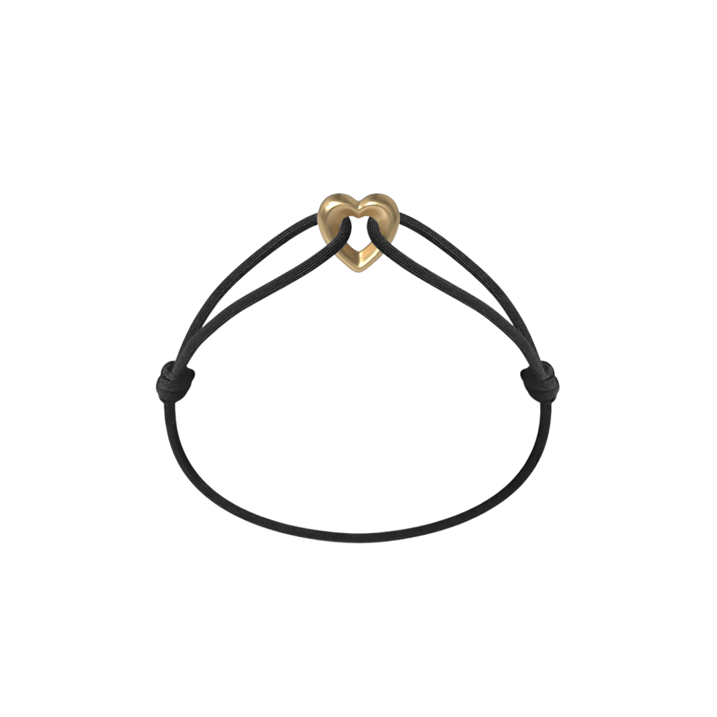 Golden Heart Cord Bracelet