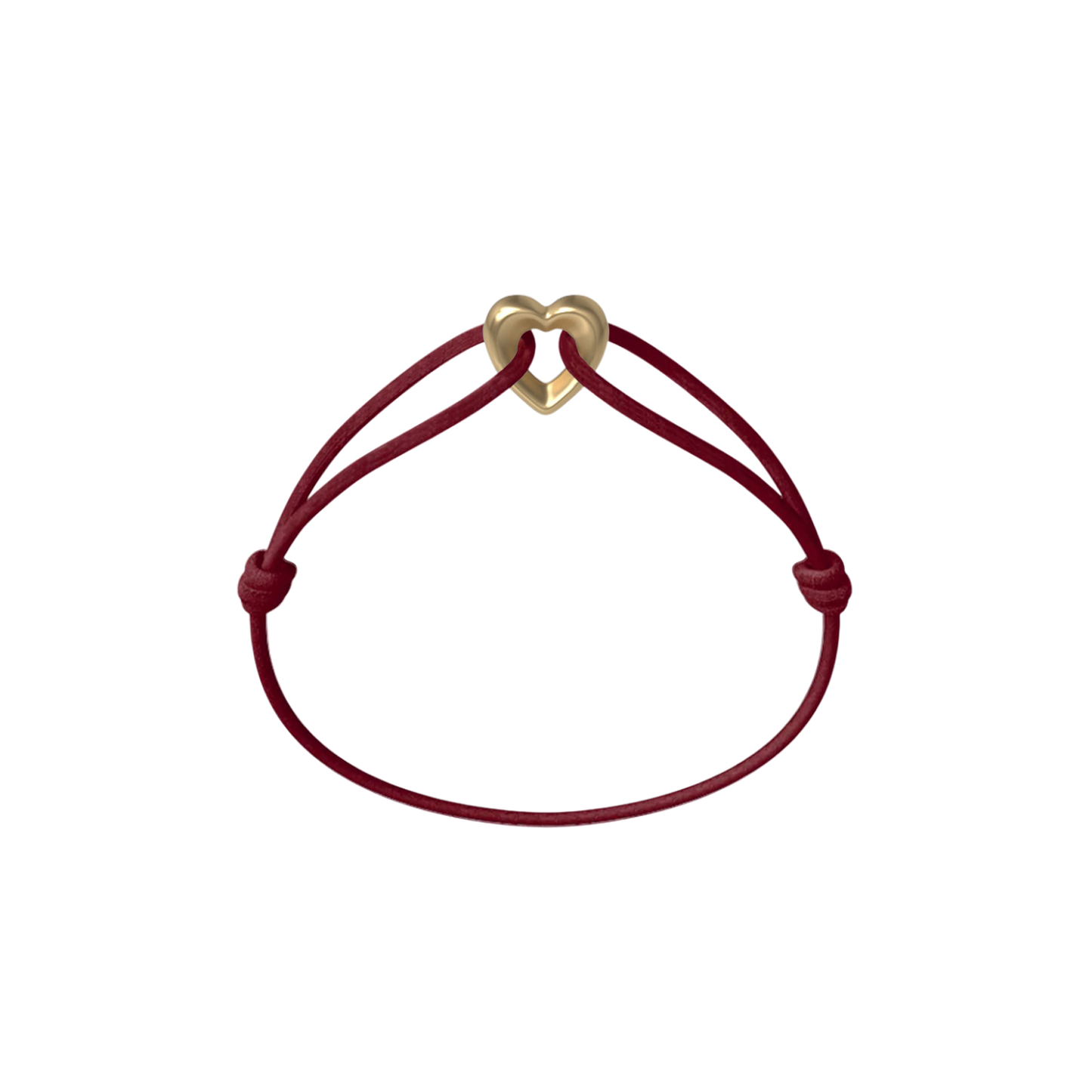 Golden Heart Cord Bracelet