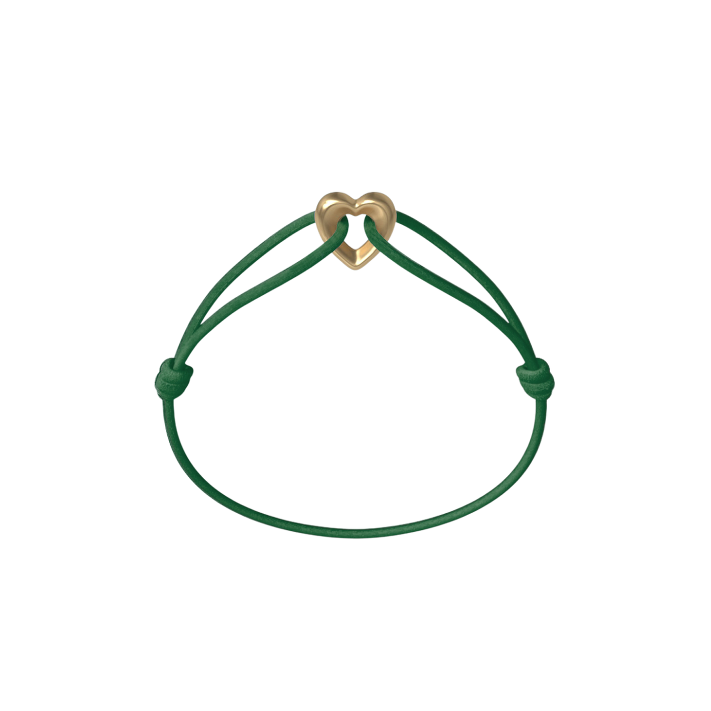 Golden Heart Cord Bracelet