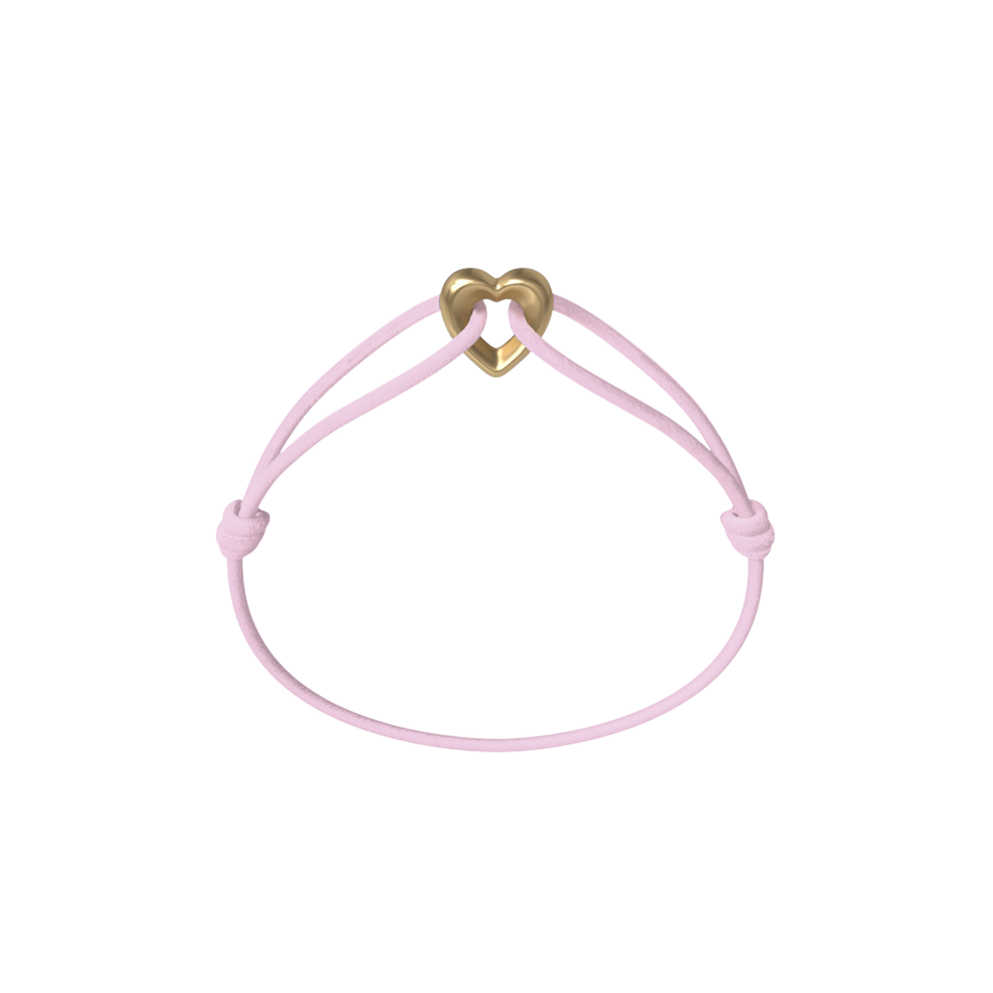 Golden Heart Cord Bracelet