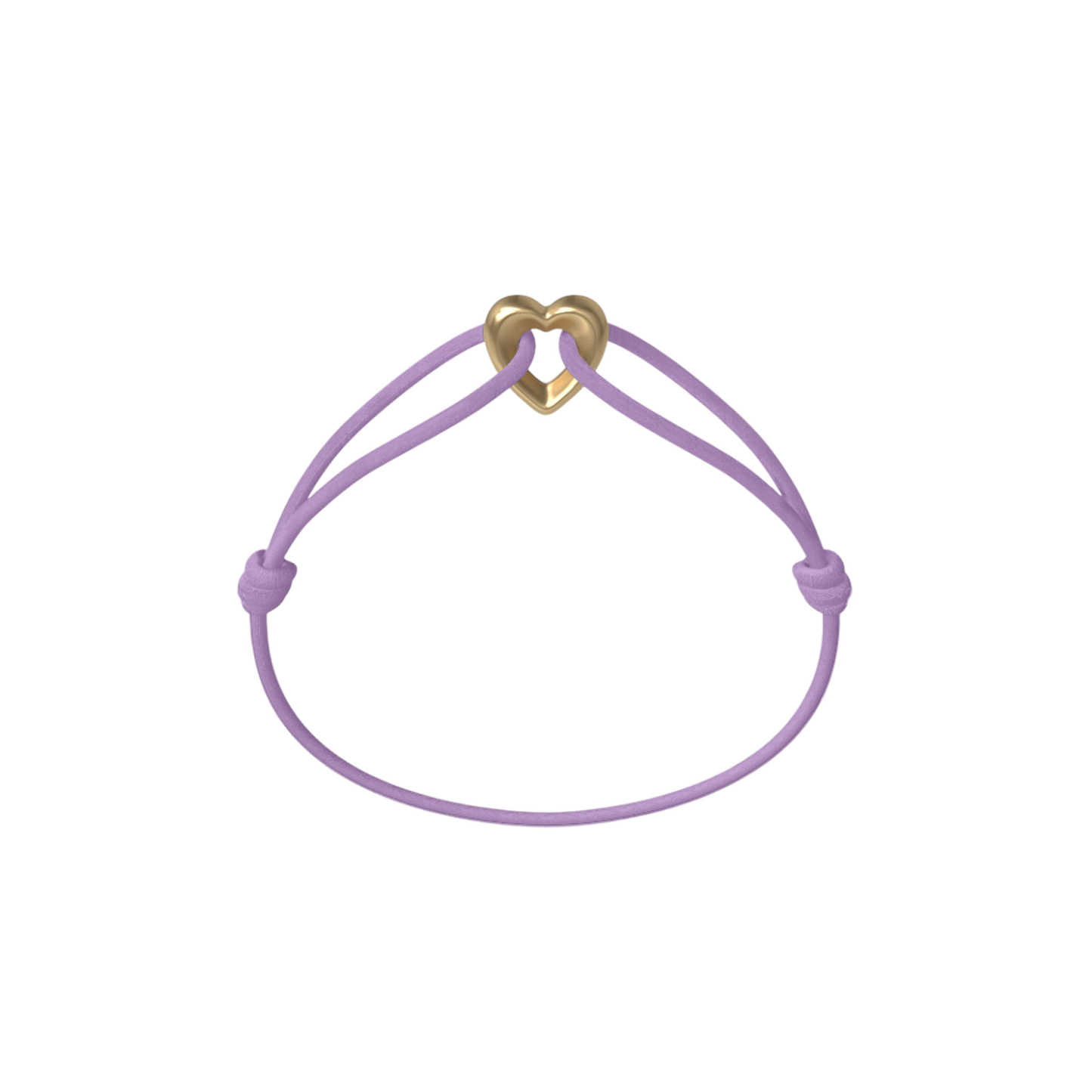 Golden Heart Cord Bracelet