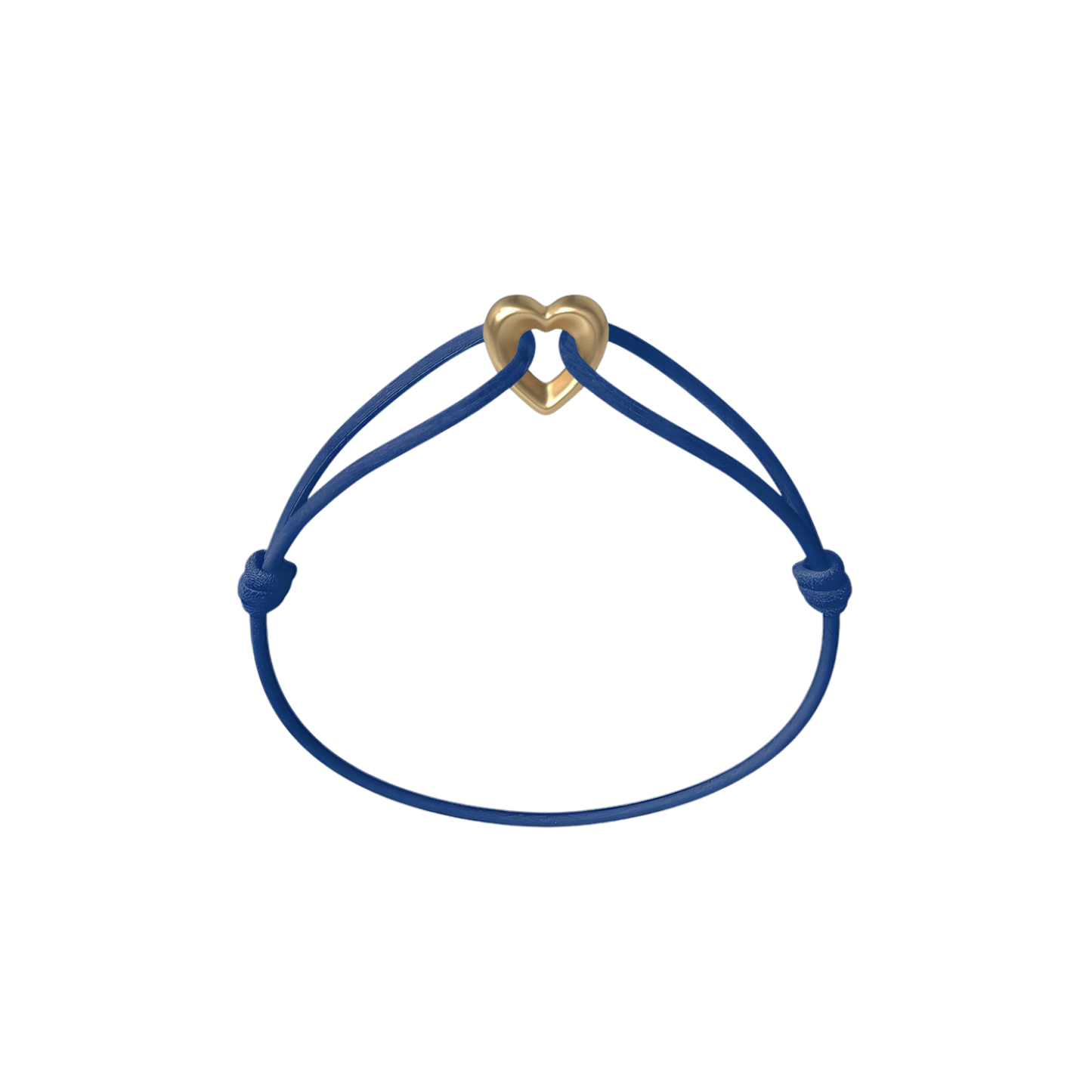 Golden Heart Cord Bracelet