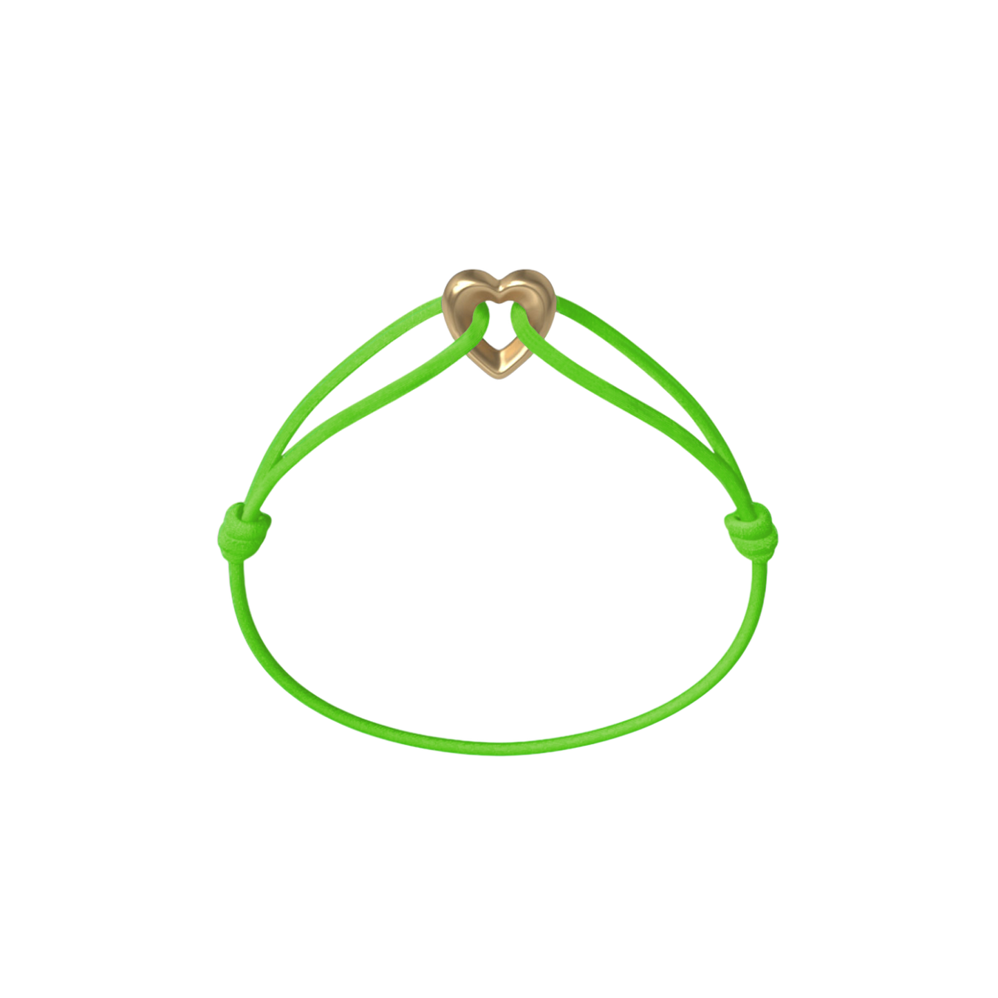 Golden Heart Cord Bracelet