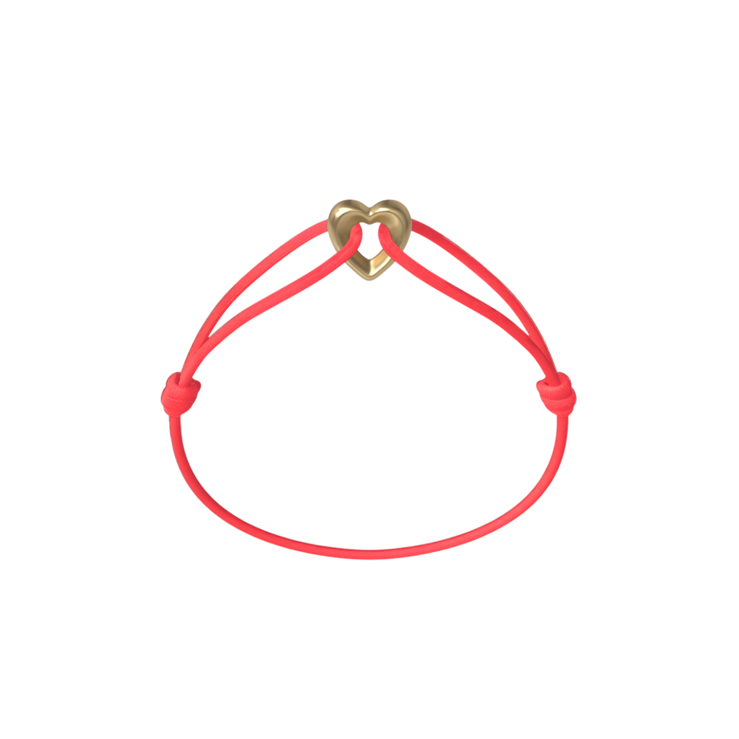 Golden Heart Cord Bracelet